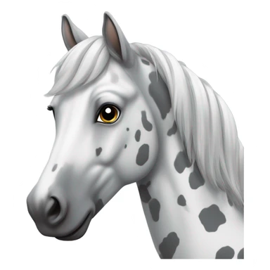 dapple grey horse sticker