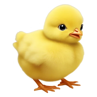 Photo Realistic Cute Easter baby chick sticker