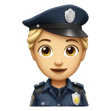 Girl Policeman sticker