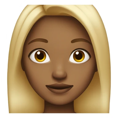 Blonde girl with brown eyes  sticker