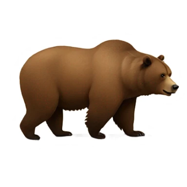 Grizzly bear riding a buffalo  sticker