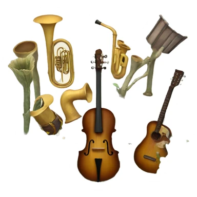 a garden that looks like instruments sticker
