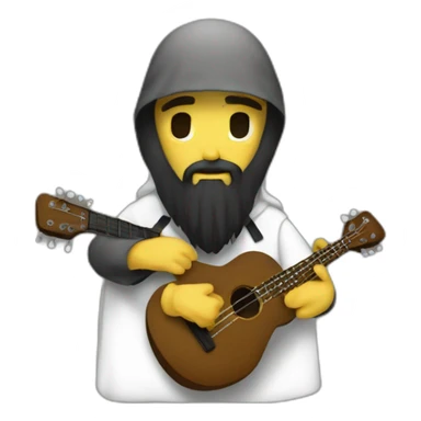 A jihadist sionist chatolic who plated ukulele  sticker