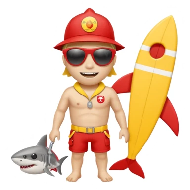 A shark that’s a Lifeguard sticker
