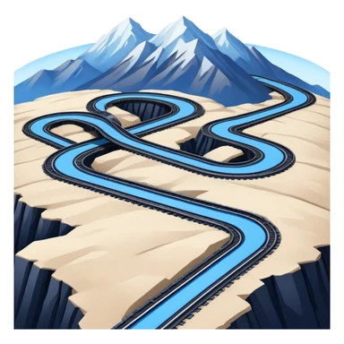 Blue black tracks on top of the world sticker