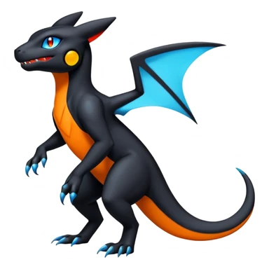 Salandit-Umbreon-Charmeleon-Fakémon-hybrid-creature (full body)  sticker