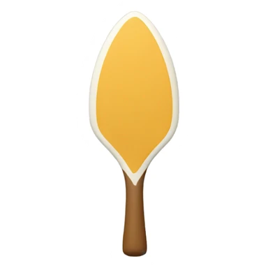 A very simple paddle icon with a small wave motif sticker