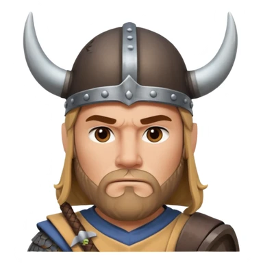 businessman with viking helmet sticker