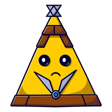 Bill Cipher with one eye and tiny arms from Gravity Falls sticker