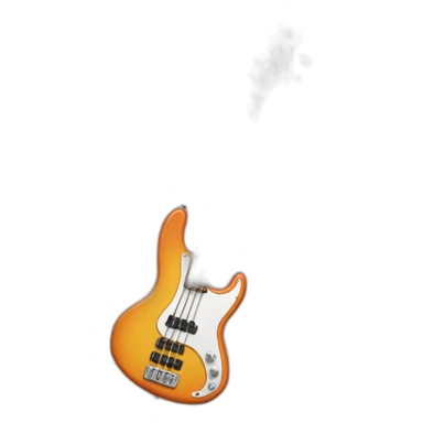 Bass guitar sticker