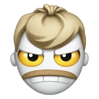 Angry white bag  sticker