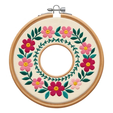 embroidery hoop sticker