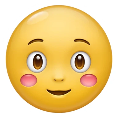 bubble cheek emoji (apple emoji style) sticker