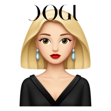 Vogue fashion magazine sticker