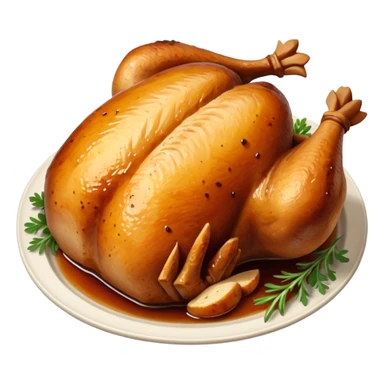 round slice chicken rost sticker