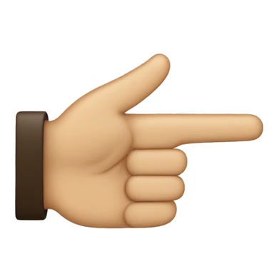 backhand index Finger pointing up sticker