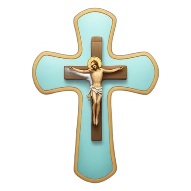 catholic cross sticker