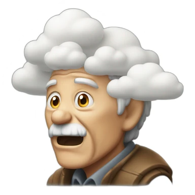 old man yells at cloud sticker