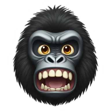 Monster monkey attack gorilla sticker