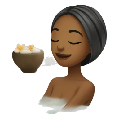 Spa relax girl sticker