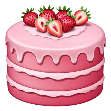strawberry cake sticker