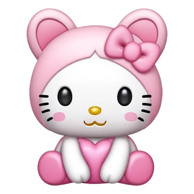 My melody hello kitty emoji sticker