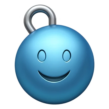 Blauer Haken von tik tok sticker