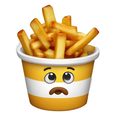 Une poutine qui mange une poutine  sticker