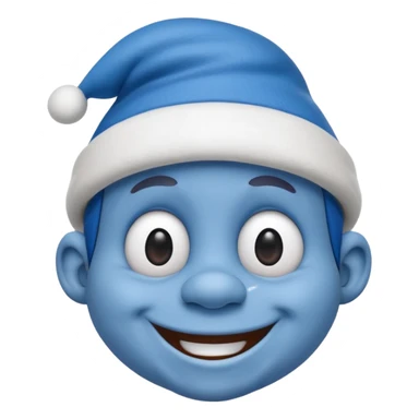 Black poppa smurf sticker