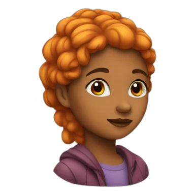 the girl is autumn sticker