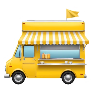 Festival Food Truck yellow sticker