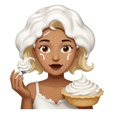 Female pie fight sticker