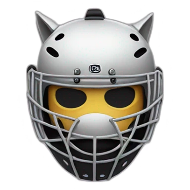 cat in hockey mask sticker