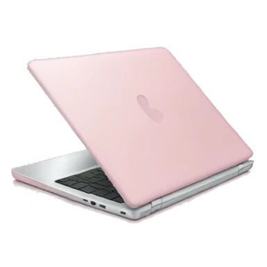 Light pink laptop sticker