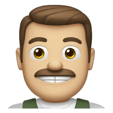 David Brent Pepe the Frog, smiling sticker