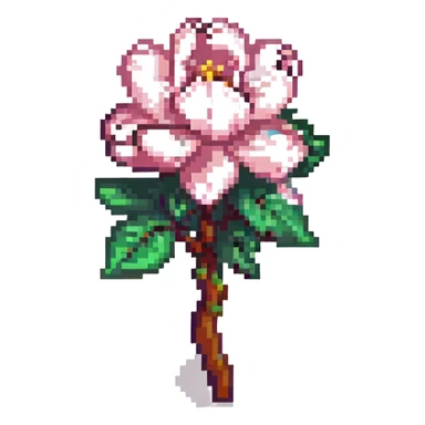 magnolia flower sticker