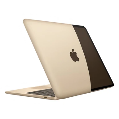 
light beige open macbook sideways sticker