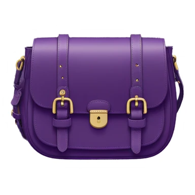 Dark purple coach saddle bag sticker