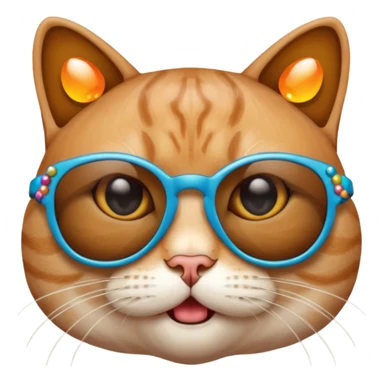 Cat wearing sunglassesCombine the skull with this emoji 😰 sticker