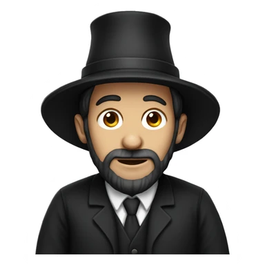 Hassidic man  sticker