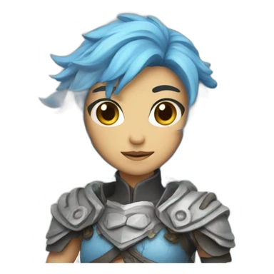 blue air genasi sticker