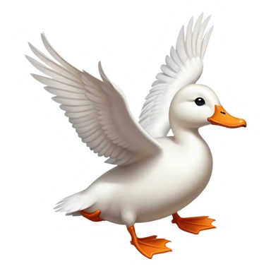 Una papera volante sticker