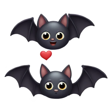 Bat in love sticker