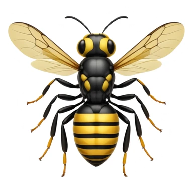 X-Ray of head with a wasp inside the head  sticker