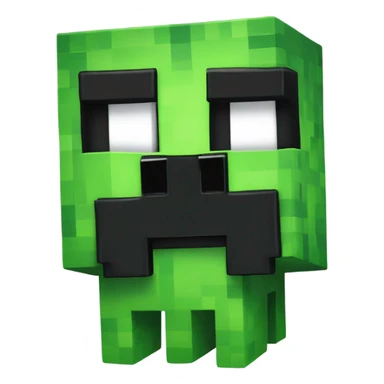 cute minecraft creeper sming  sticker
