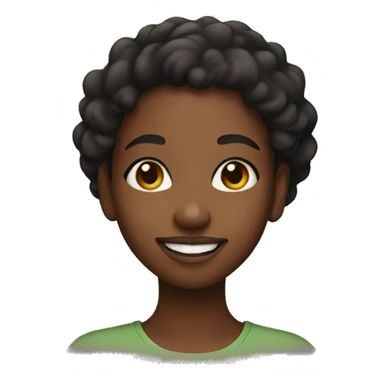 A black girl with dimples sticker