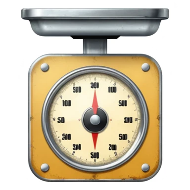 vintage body scale sticker