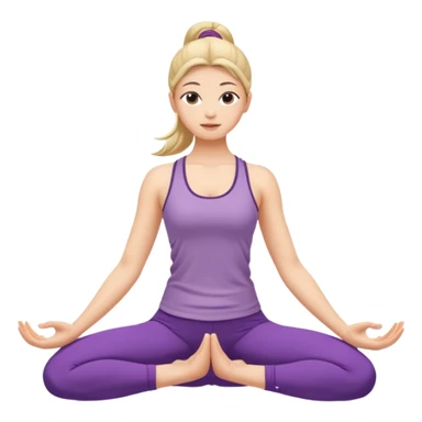 yoga girl sticker