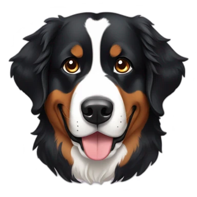 A sit bernese dog sticker