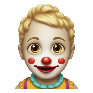 Baby clown sticker